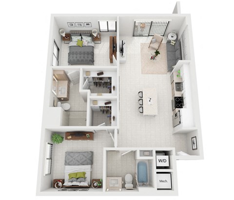 Two Bedroom model